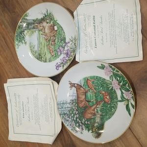Set of 2 Southern Forest Families Plates